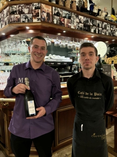Aube - Binôme Restaurateurs Vignerons - Café de la Paix avec le Champagne Moutard - Champagne Day 2024
